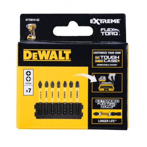 Набор бит DeWalt FLEXTORQ PH PZ 57мм 7шт. DT70819-QZ