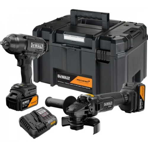 Набор аккумуляторных инструментов DeWalt McLaren F1 Team DCK2225MP2T-QW