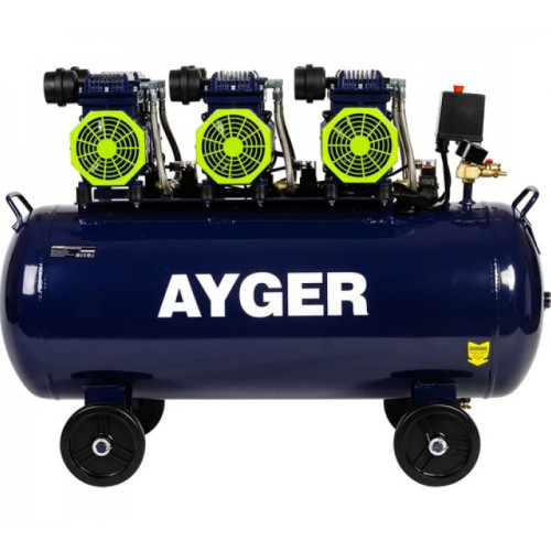 Компрессор безмасляный малошумный Ayger OFC630-100