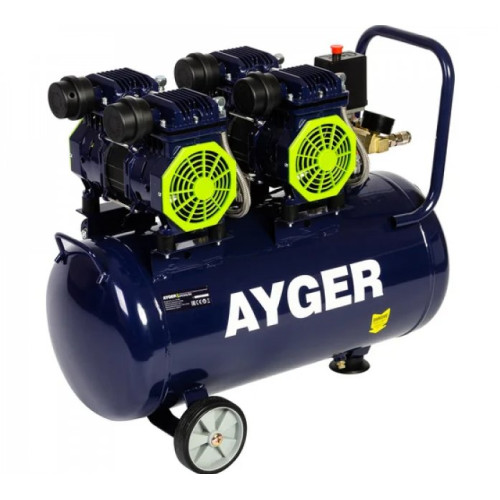 Компрессор безмасляный малошумный Ayger OFC510-50