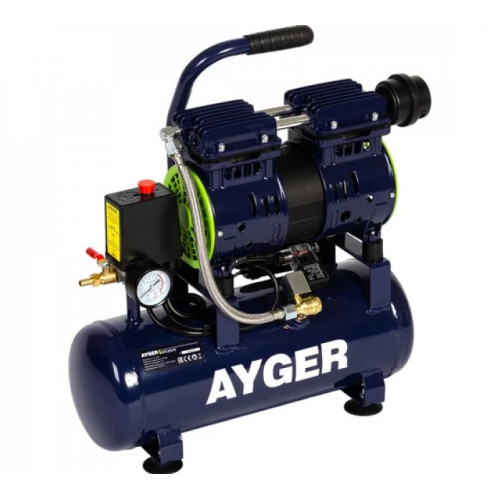 Компрессор безмасляный малошумный Ayger OFC210-9