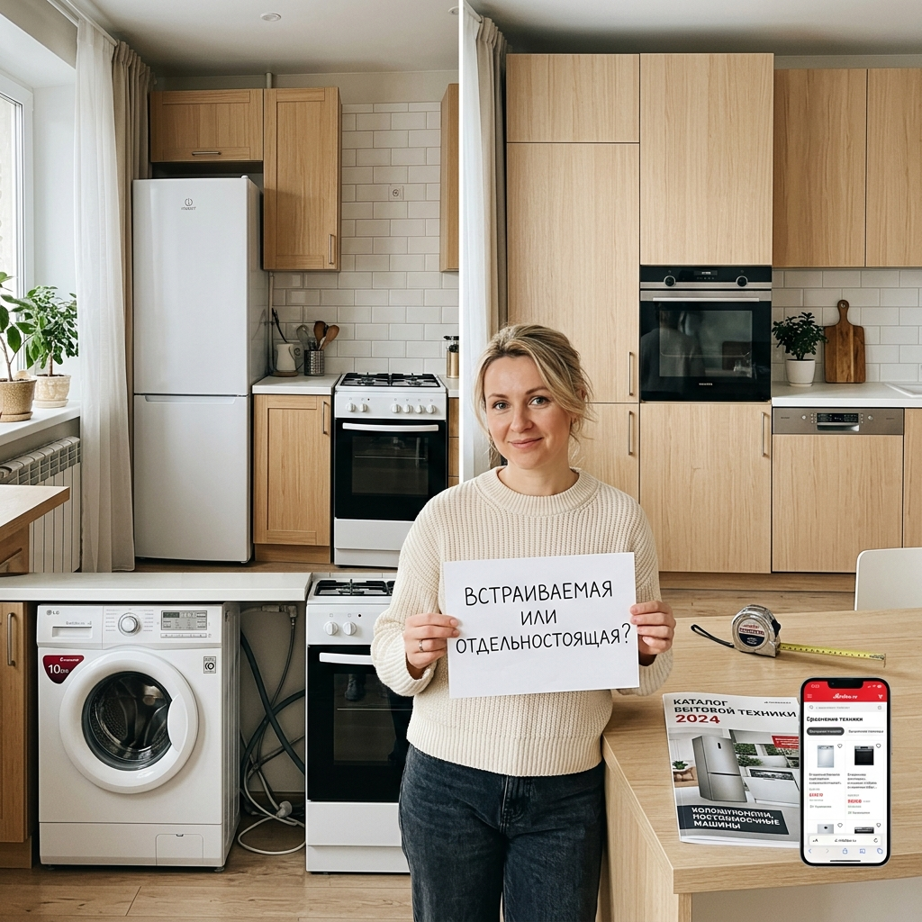 Встраиваемая vs отдельностоящая техника: плюсы и минусы